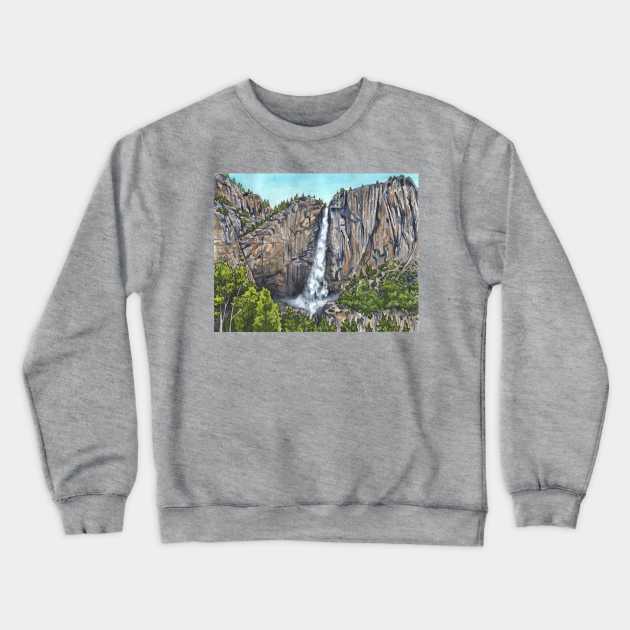 Yosemite Falls Crewneck Sweatshirt by meganrenaeart